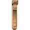Ekena Millwork Merced Arts and Crafts Smooth Bracket w/ Offset Brace, Western Red Cedar, 5 1/2"W x 26"D x 30"H BKT0604X26X30MRC03SWR - alternate 3